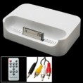 Dock charger per iPhone/iPod, telecomando, cavi AV • SFr. 45.-